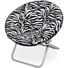 Mainstays Faux Fur Saucer Chair Multiple Colors Walmart Com Zebra Room Saucer Chairs Zebra Chair