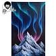 Bob Ross Wet-on-Wet Oil Painting: 12×24 Northern Lights