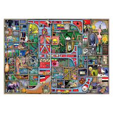 Celebrate colin thompson by puzzling one of his creations from the bizarre bookshop, amazing alphabet to flying home. Ravensburger Colin Thompson Awesome Alphabet E 1000pc Jigsaw Puzzle At Toys R Us