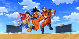 Explore the world of dragon ball!face off against formidable adversaries from the anime series! Toriko X One Piece X Dragon Ball Z Crossover Of Heroes Myanimelist Net