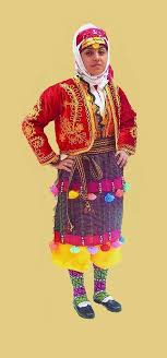 Penezli Kece Fes Oyali Yazma Pullu Esarp Kadife Islemeli Cepken Ucetek Salvar Buluz Pestemal Oncek Arkalac Traditional Aprons Traditional Outfits Folk Costume