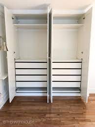 Hi, i am moving and need to sell my closet. Replacing Our Reach In Closet With An Ikea Pax Closet System The Happy Housie