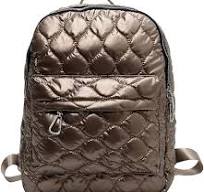 Zaino a spalla da donna in nylon trapuntato zaino universitario modello  rombo grande solido casual per zaini da ragazza