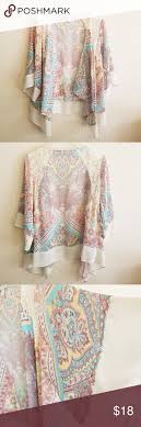 Dress Barn Kimono Style Multicolored Cover Kimono Fashion Clothes Design Style