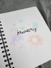 Bullet Journal January Cover Page Bullet Journal January Cover Page Bullet Journal September January Bullet Journal