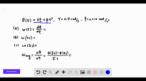 Angular velocity is the rate of change of angular displacement and can be described by the relationship. Solved A Fan Blade Rotates With Angular Velocity