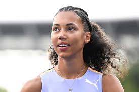 Morgan Lake Womens High Jump During Editorial Stock Photo