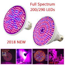 290 Led Plant Grow Light E27 200 Led Growing Lights Bulb Full Spectrum Indoor Plant Lamp For Plants Vegs Hydroponic System Led Grow Lights Aliexpress