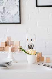 40 Baby Shower Ideas For The Modern Mama Simple Baby Shower Baby Blocks Baby Shower Baby Shower Diy