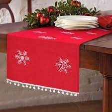 Overstock Com Online Shopping Bedding Furniture Electronics Jewelry Clothing More Embroidered Table Runner Christmas Table Runner Red Table Linens