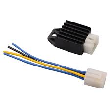 All the wires were one color, white. Buy Goofit 4 Pin 12v Ac Voltage Regulator Rectifier With 4 Wires For Motorcycle Atv Moped Scooter Go Kart In Cheap Price On Alibaba Com