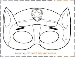 Print Out Paw Patrol Chase Mask Chase Paw Patrol Paw Patrol Coloring Pages Paw Patrol Birthday