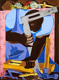 Black Art In America Garden Art Cabinet Maker 1957 Jacob Lawrence Casein Tempera On Paper Jacob Lawrence Art American Art African American Art