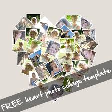 Free Heart Shaped Photo Collage Template Love Your Pics Heart Shaped Photo Collage Photo Collage Template Photo Collage