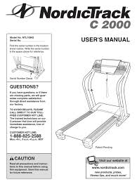 We use a satellite mobile locator technique that is very accurate and accessible throughout the world. Nordictrack C2000 Ntl10842 User Manual Pdf Download Manualslib