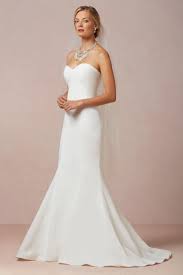 Pretty Fitted Wedding Dress Satin Mermaid Wedding Dress Wedding Dresses Bhldn Wedding Dress