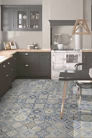 Several variations can be implemented in the borders and angles of the pattern it beautifully matches the colour scheme of the kitchen, which consists of a grey and white scheme. Floor Tiles Craven Dunnill