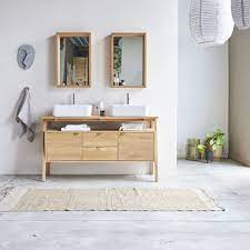 Adorerete L Ispirazione Scandinava Del Mobile Sottolavabo In Quercia Pola 140 Cm La Sua Capacita Generosa E La Base Arredamento Design Bagno Rustico Mobile