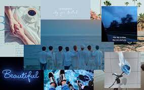 Stray Kids Desktop Wallpaper Blue Edition Wallpaper Dekstop Macbook Wallpaper Desktop Wallpaper