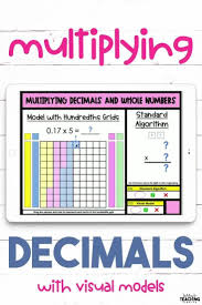 Multiplying Decimals With Visual Models Video In 2020 Multiplying Decimals Multiplying Decimals Activities Free Math Lessons