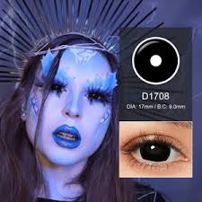 Image result for black sclera contacts