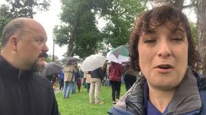 LIVE: In the city of Jamestown, No Kings protests are occurring with large  crowds of people