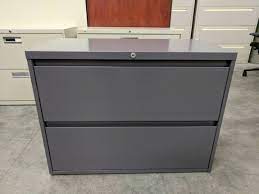 If the drawer of the cabinet can be emptied before it moves, the work will be much easier. Steelcase 2 Drawer Gray Lateral File Cabinet 36 Inch Wide Steelcase