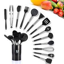 It is good for children to engage in kitchen role play. Buy 14 Piece Kitchen Utensil Set Silicone And Stainless Steel Kitchen Utensils Home Kitchen Tools And Gadgets With Storage Bucket Online In Turkey 314670757