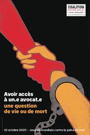 La peine de mort ou peine capitale est la possibilité, à la fin d'un jugement, de condamner quelqu'un à mourir comme punition ultime. 10 Octobre La 18eme Journee Mondiale Contre La Peine De Mort Souligne L Importance D Une Representation Juridique De Qualite