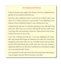 5th Grade Narrative Essay A Scary Dream Sample Essay Writing Skills English Writing Skills Writing Lessons
