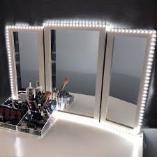 Led Vanity Mirror Lights Led Strip Kit 13ft 4m 240 Leds Make Up Vanity Mirror Light For Vanity Make Dressing Table Vanity Diy Vanity Mirror White Vanity Mirror