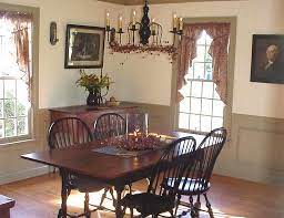 Vintage mini limoges dining set with romantic musical colonial picture. Interiors Colonial Dining Room Colonial Home Decor Primitive Dining Rooms