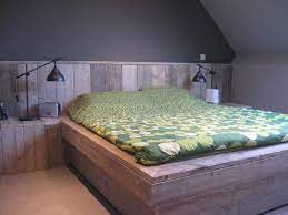 steigerhouten tweepersoonsbed markus bed bed hoofdeinden thuisdecoratie