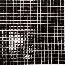 Vetrina Black Glass Mosaic Wall Tile 310mm X 310mm The Tile Company