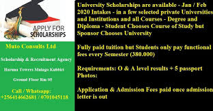 Pin By Mutoconsults On Muto Consults In 2020 Private University Scholarships Tuition