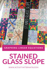 Stained glass dove window custom glass design. How To Create Stained Glass By Graphing Linear Equations Activity After Math
