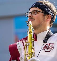 Happy Monday marching band! What better way to start the week than with  another field staff spotlight! Today's spotlight goes to super senior  section leader Pete Crump of the tenor saxes! This