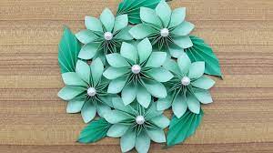 How To Make A Paper Flowers Bouquet Making Paper Flower Step By Step Paper Flowers Diy How To Make Paper Flowers Origami Flowers Tutorial