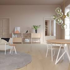 Modular Cabinet In White Frame With Oak Shelfs And Elements Studio Henk Design Eettafels Stoelen Kaste Modular Cabinets Interior Design Dining Table Chairs