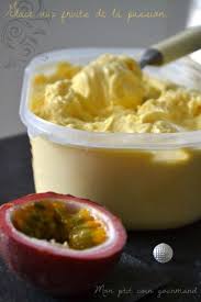 Recette De Glace Aux Fruits De La Passion Avec Sorbetiere Recette Recette Glace Fruit De La Passion Recette Sorbet
