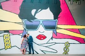 Colorful and Unique Funk Zone Engagement Session — Santa Barbara Wedding  Style