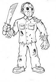How to draw skates for children. Scary Jason Coloring Pages Friday The 13th Activity Shelter Jason Coloring Pages Jason Voorhees Drawing Scary Coloring Pages
