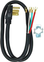 The old stove is probably 10 or 15 years old. Southwire 9044sw8808 Range Power Cord 4 Foot 1 4 Inch Flanged Terminals Flat Plug Compatible With Most Standard Free Standing Electrical Ranges With A 4 Conductor Wall Outlet 125 250 Volt 50 Amp Electrical Power Cords Amazon Com