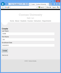 The list of books in this repository will only persist while the application is running (or until the to see the results of our handiwork, we have to update the index action to show the list of books. Creating An Entity Framework Data Model For An Asp Net Mvc Application 1 Of 10 Microsoft Docs