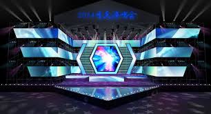 Concert Stage Design 04 3d Model Max Obj Mtl 1 Desain Panggung Ide Dekorasi Desain