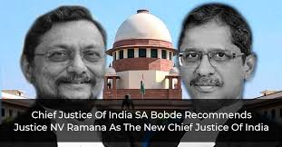 The present chief justice of india : Chief Justice Of India Sa Bobde Officially Recommends Nv Ramana As His Successor