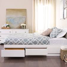 Choose from contactless same day delivery, drive up and more. Amazon Com Prepac Mate S Platform Storage Bed With 6 Drawers Queen White Furniture Decor