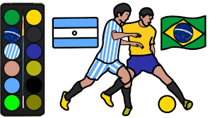 Free messi coloring pages for kids to download or to print. Lionel Messi Vs Neymar Jr Drawing Coloring Pages For Kids Argentina Brazil Heros Drawing Youtube