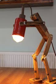 Robot Lamp Barrel Lamp Desk Lamp Vintage Lamp Reading Light Rustik Lamp Handmade Desk Lamp Gift Him Gift For Her Birthday Gift Readers Gift Zelfgemaakte Lampen Vintage Lampen Diy Lampenkap
