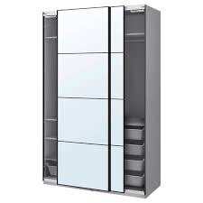 Pax Sekken Wardrobe Combination White Frosted Glass Get It Here Ikea Grey Stain Glass Mirror Ikea Pax